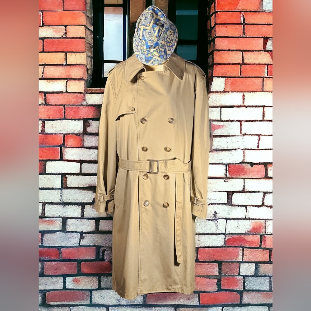 Vintage NWT Male Trench Coat 46 Long